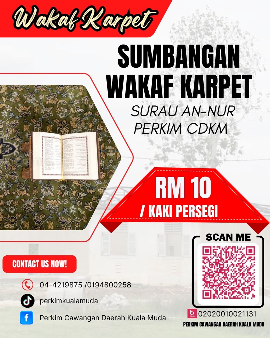 Sumbangan Wakaf Karpet